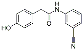 N-(3-CYANO-PHENYL)-2-(4-HYDROXY-PHENYL)-ACETAMIDE 结构式
