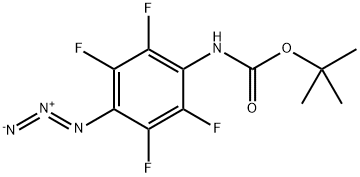 4-(N-TERT-BUTOXYCARBONYLAMINO)TETRAFLUOROPHENYLAZIDE 结构式