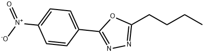 2-丁基-5-(4-硝基苯基)-1,3,4-恶二唑 结构式
