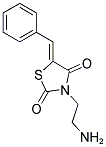 (5Z)-3-(2-AMINOETHYL)-5-BENZYLIDENE-1,3-THIAZOLIDINE-2,4-DIONE 结构式