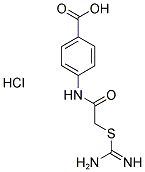 AMINO([2-[(4-CARBOXYPHENYL)AMINO]-2-OXOETHYL]THIO)METHANIMINIUM CHLORIDE 结构式