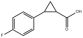 2-(4-氟苯基)环丙烷甲酸 结构式