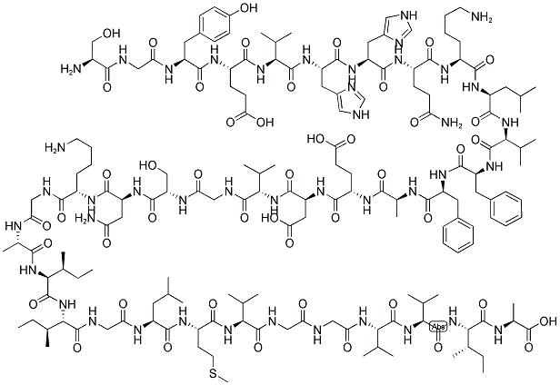 BETA-AMYLOID (8-42) 结构式