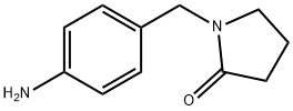 1-[(4-AMINOPHENYL)METHYL]PYRROLIDIN-2-ONE 结构式