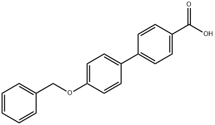 4'-(BENZYLOXY)[1,1'-BIPHENYL]-4-CARBOXYLIC ACID 结构式