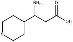 3-AMINO-3-(TETRAHYDRO-THIOPYRAN-4-YL)-PROPIONIC ACID 结构式