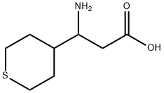 3-Amino-3-(tetrahydro-thiopyran-4-yl)-propionic acid 结构式