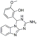 2-(2-AMINO-3,4-DIHYDRO[1,3,5]TRIAZINO[1,2-A]BENZIMIDAZOL-4-YL)-6-METHOXYPHENOL 结构式