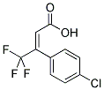 3-(4-CHLORO-PHENYL)-4,4,4-TRIFLUORO-BUT-2-ENOIC ACID 结构式