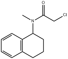 2-氯-N-甲基-N-(1,2,3,4-四氢萘-1-基)乙酰胺 结构式