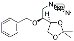 S, S (+) 4-(2-AZIDO-1-BENZYLOXY-ETHYL)-2,2-DIMETHYL-[1,3]DIOXOLANE 结构式