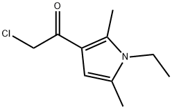 2-氯-1-(1-乙基-2,5-二甲基-1H-吡咯-3-基)乙酮 结构式