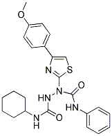 N~1~-PHENYL-1-[4-(4-METHOXYPHENYL)-1,3-THIAZOL-2-YL]-N~2~-CYCLOHEXYL-1,2-HYDRAZINEDICARBOXAMIDE 结构式