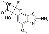 2-(2-AMINO-4-METHOXY-BENZOTHIAZOL-6-YL)-3,3,3-TRIFLUORO-2-HYDROXY-PROPIONIC ACID METHYL ESTER 结构式