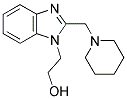 2-(2-PIPERIDIN-1-YLMETHYL-BENZOIMIDAZOL-1-YL)-ETHANOL 结构式