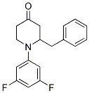 1-N-(3',5'-DIFLUOROPHENYL)-2-BENZYL-PIPERIDIN-4-ONE 结构式