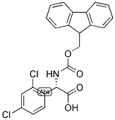 (S)-(2,4-DICHLORO-PHENYL)-[(9H-FLUOREN-9-YLMETHOXYCARBONYLAMINO)]-ACETIC ACID 结构式