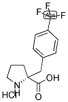 (R)-2-(4-(三氟甲基)苄基)吡咯烷-2-羧酸酯酸盐 结构式