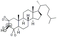 5ALPHA-CHOLESTAN-3BETA-OL-2,2,3ALPHA,4,4-D5 结构式