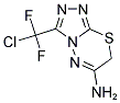 3-[CHLORO(DIFLUORO)METHYL]-7H-[1,2,4]TRIAZOLO[3,4-B][1,3,4]THIADIAZIN-6-AMINE 结构式