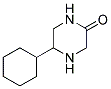 5-CYCLOHEXYL-PIPERAZIN-2-ONE 结构式