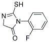 3-(2-FLUOROPHENYL)-2-MERCAPTO-3,5-DIHYDRO-4H-IMIDAZOL-4-ONE 结构式