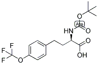 (R)-2-TERT-BUTOXYCARBONYLAMINO-4-(4-TRIFLUOROMETHOXY-PHENYL)-BUTYRIC ACID 结构式