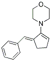 4-(5-BENZYLIDENE-CYCLOPENT-1-ENYL)-MORPHOLINE 结构式