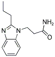 3-(2-PROPYL-1H-BENZIMIDAZOL-1-YL)PROPANAMIDE 结构式