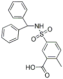 5-[(BENZHYDRYLAMINO)SULFONYL]-2-METHYLBENZOIC ACID 结构式