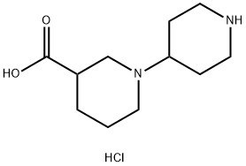 1,4'-BIPIPERIDINE-3-CARBOXYLIC ACID DIHYDROCHLORIDE 结构式