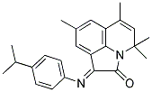 (E)-1-(4-ISOPROPYLPHENYLIMINO)-4,4,6,8-TETRAMETHYL-1H-PYRROLO[3,2,1-IJ]QUINOLIN-2(4H)-ONE 结构式