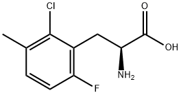 2-氨基-3-(2-氯-6-氟-3-甲基苯基)丙酸 结构式