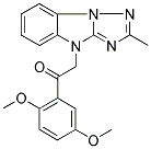 1-(2,5-DIMETHOXYPHENYL)-2-(2-METHYL-4H-[1,2,4]TRIAZOLO[1,5-A]BENZIMIDAZOL-4-YL)ETHANONE 结构式