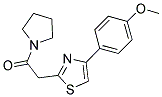 4-(4-METHOXYPHENYL)-2-(2-OXO-2-PYRROLIDIN-1-YLETHYL)-1,3-THIAZOLE 结构式