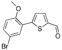 5-(5-BROMO-2-METHOXYPHENYL)THIOPHENE-2-CARBALDEHYDE 结构式