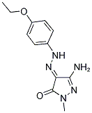 (4E)-3-AMINO-1-METHYL-1H-PYRAZOLE-4,5-DIONE 4-[(4-ETHOXYPHENYL)HYDRAZONE] 结构式