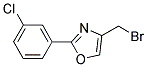 4-BROMOMETHYL-2-(3-CHLORO-PHENYL)-OXAZOLE 结构式