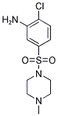 2-CHLORO-5-[(4-METHYLPIPERAZIN-1-YL)SULFONYL]ANILINE 结构式