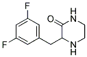 3-(3,5-DIFLUORO-BENZYL)-PIPERAZIN-2-ONE 结构式