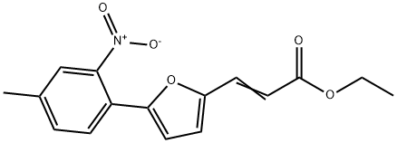 3-[5-(4-METHYL-2-NITRO-PHENYL)-FURAN-2-YL]-ACRYLIC ACID ETHYL ESTER 结构式