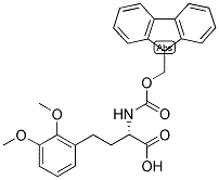 (S)-4-(2,3-DIMETHOXY-PHENYL)-2-(9H-FLUOREN-9-YLMETHOXYCARBONYLAMINO)-BUTYRIC ACID 结构式