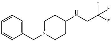 1-苄基-N-(2,2,2-三氟乙基)哌啶-4-胺 结构式