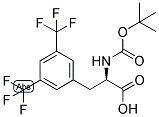 (R)-3-(3,5-BIS-TRIFLUOROMETHYL-PHENYL)-2-TERT-BUTOXYCARBONYLAMINO-PROPIONIC ACID 结构式