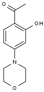 1-(2-羟基-4-N-吗啉基苯基)乙酮 结构式