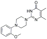 2-[4-(2-METHOXYPHENYL)PIPERAZIN-1-YL]-5,6-DIMETHYLPYRIMIDIN-4(3H)-ONE 结构式