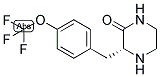 (R)-3-(4-TRIFLUOROMETHOXY-BENZYL)-PIPERAZIN-2-ONE 结构式