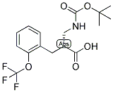 (R)-2-(TERT-BUTOXYCARBONYLAMINO-METHYL)-3-(2-TRIFLUOROMETHOXY-PHENYL)-PROPIONIC ACID 结构式