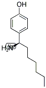 (R)-4-(1-AMINOHEPTYL)PHENOL 结构式