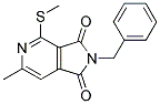 2-BENZYL-6-METHYL-4-(METHYLTHIO)-1H-PYRROLO[3,4-C]PYRIDINE-1,3(2H)-DIONE 结构式